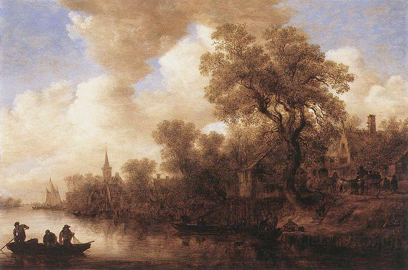 Jan van Goyen River Landscape china oil painting image